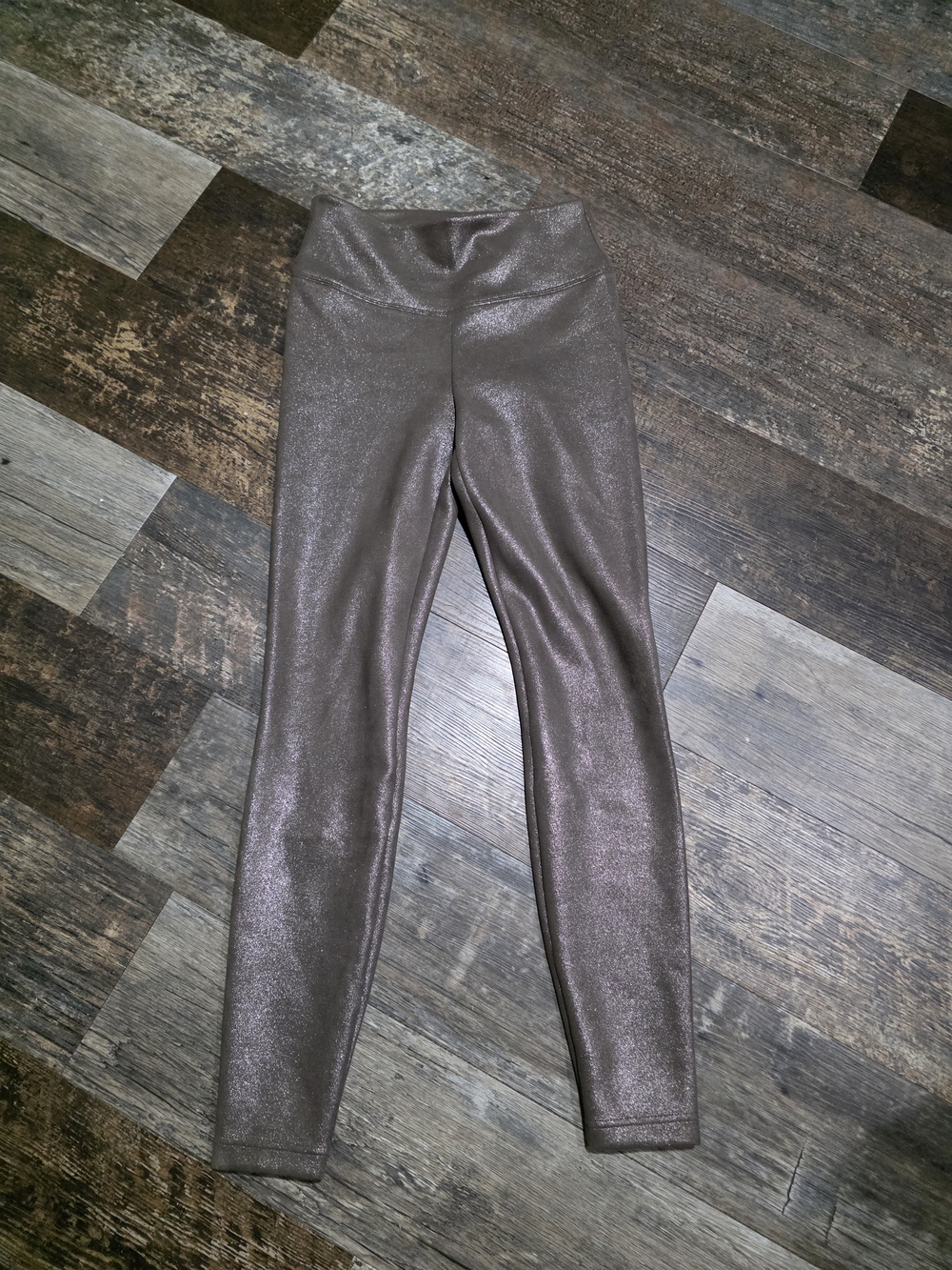White House Black Market Metallic Brown Shimmer Leggings